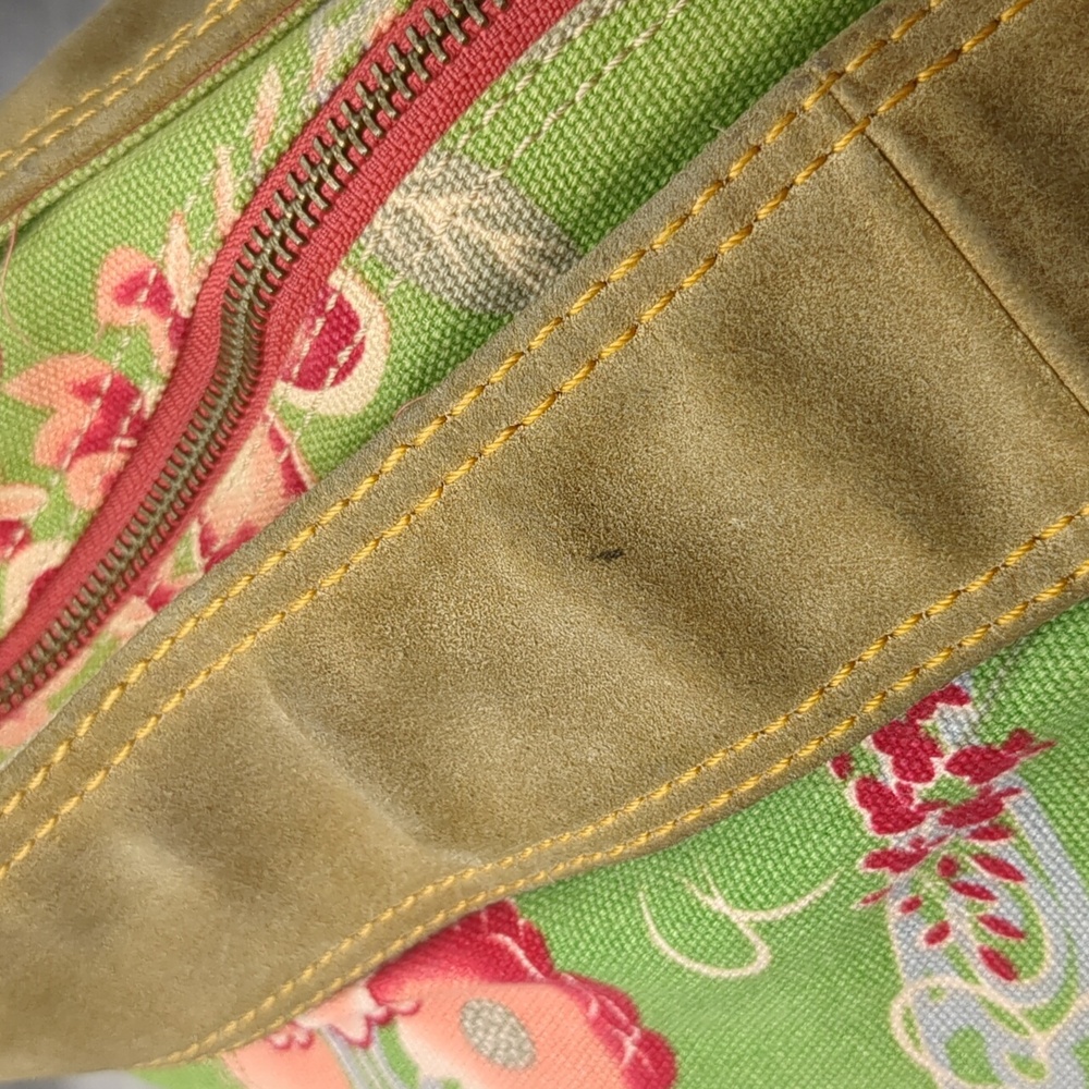 Lucky Brand! Floral suede Bohemian bag - Picture 11 of 16